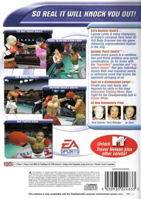 Knockout Kings 2001 box cover back